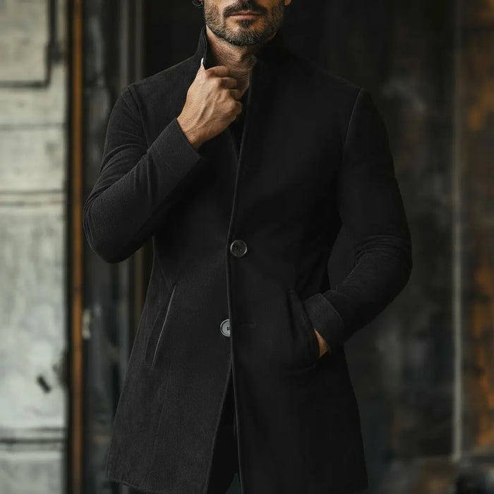 Emperor Long Coat Nappa Suede