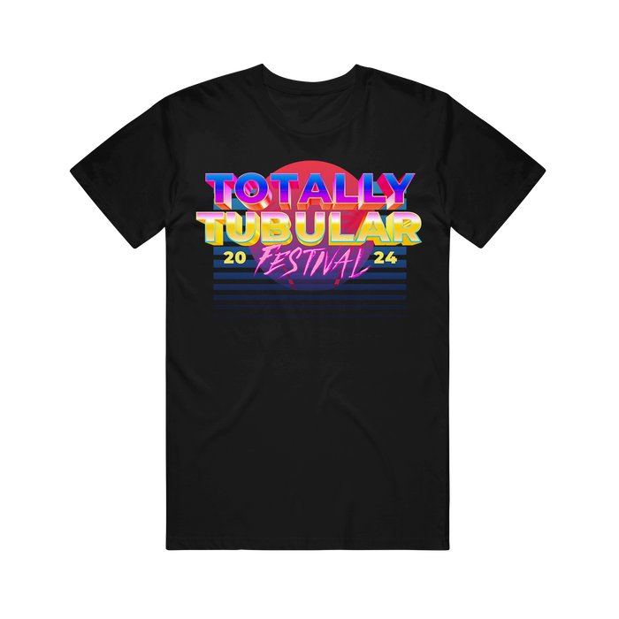 totally tubular Fest Event - Black T-Shirt front