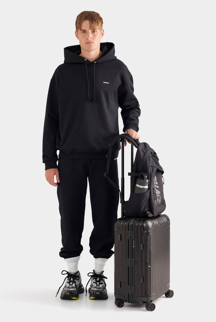 Fleece Track Hoodie - Black