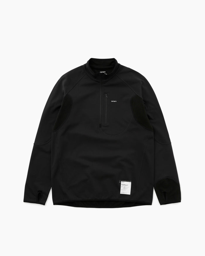 FuzzFleece™ Grid Half-Zip Black