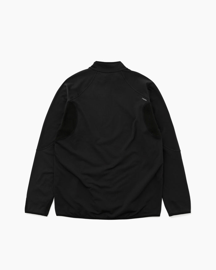 FuzzFleece™ Grid Half-Zip Black