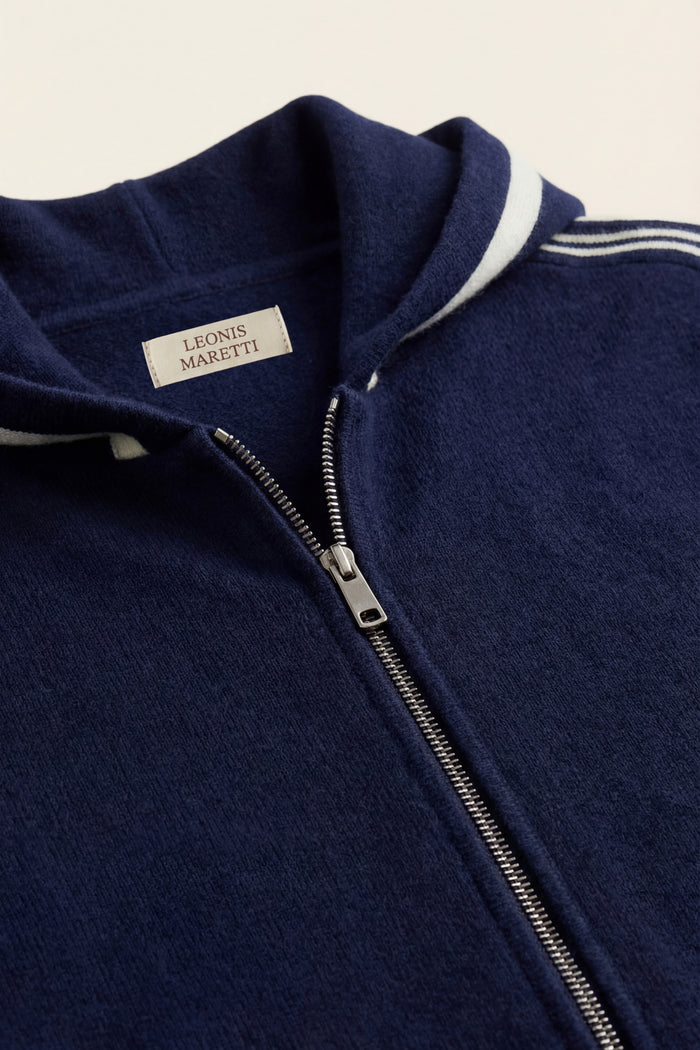 Giancarlo Hooded Zip Set Navy