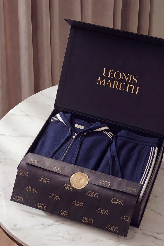 Giancarlo Hooded Zip Set Navy