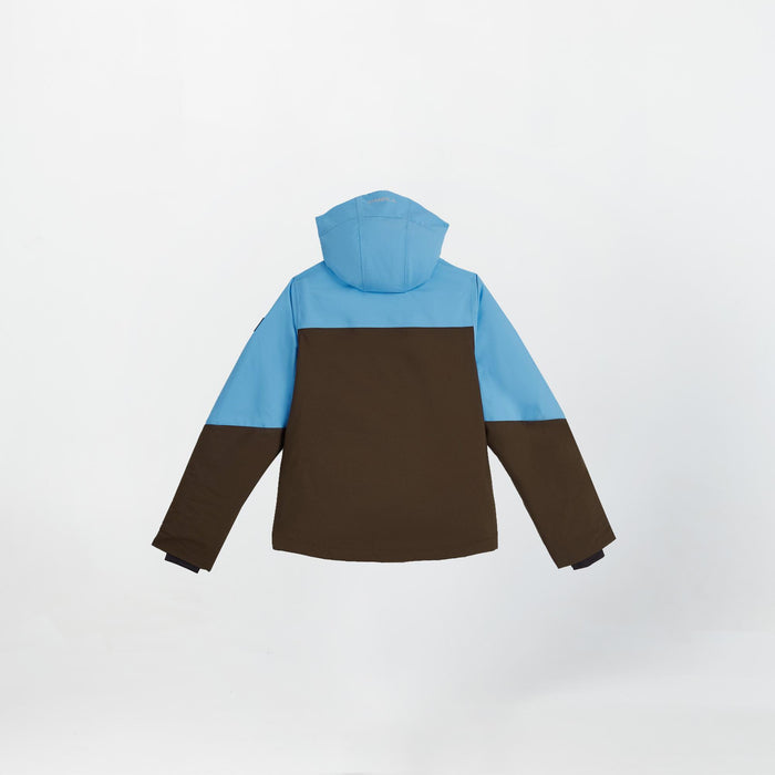 Girl's Cruz Triple Snow Jacket - Coffee Bean Colour Block