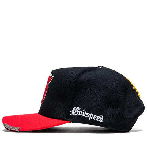 Godspeed - Insignia Hat - Black Red 2026