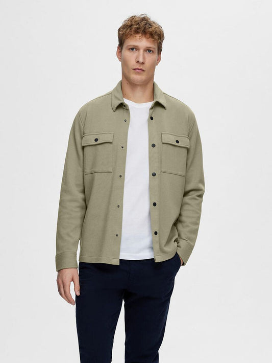 Green Organic Cotton Overshirt