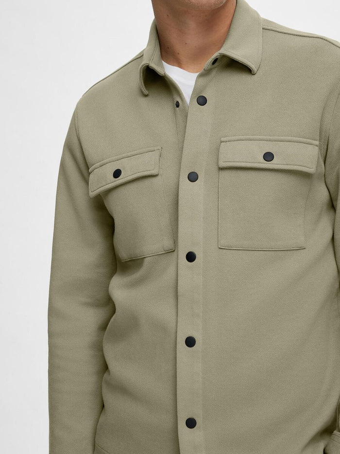Green Organic Cotton Overshirt
