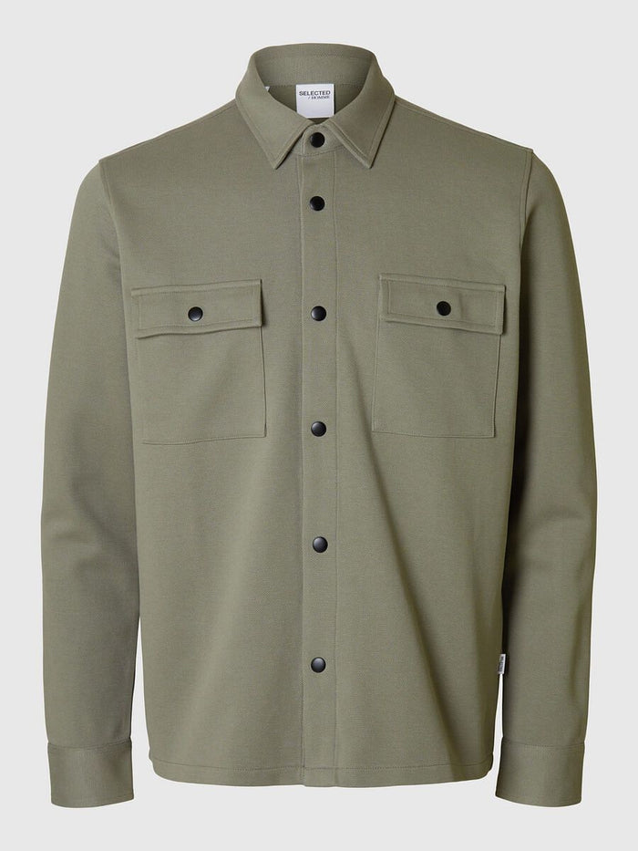 Green Organic Cotton Overshirt