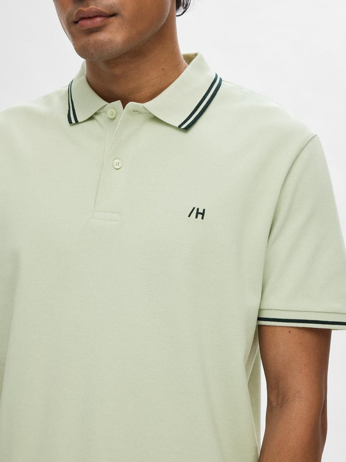 Green Organic Cotton Polo T-shirt