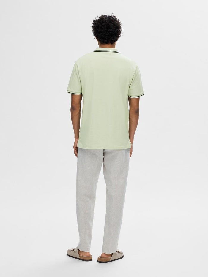 Green Organic Cotton Polo T-shirt