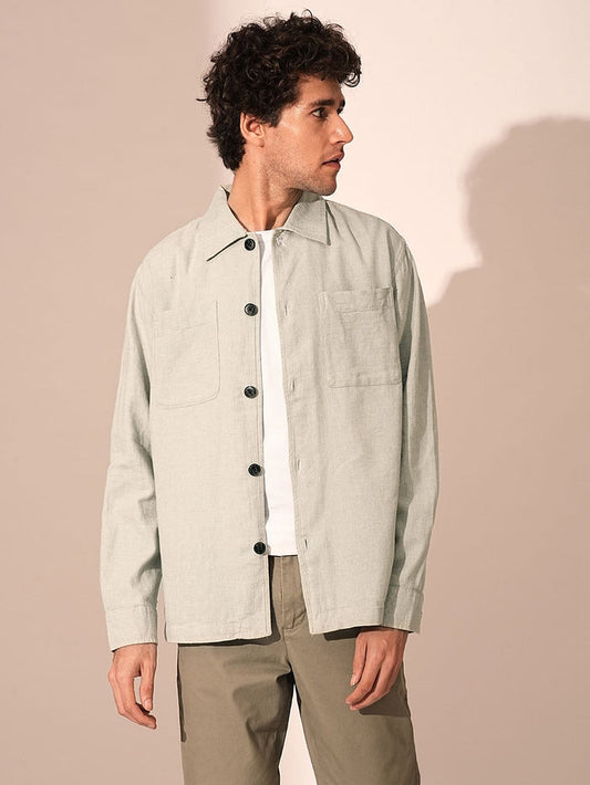 Green Organic Cotton Shacket