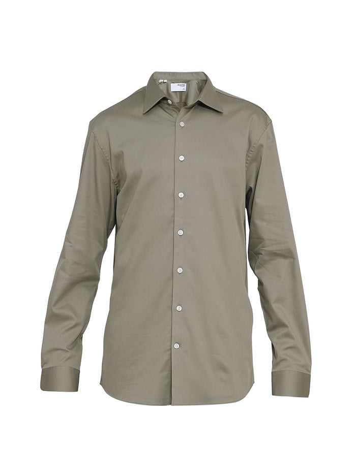 Green Organic Cotton Slim Fit Shirt