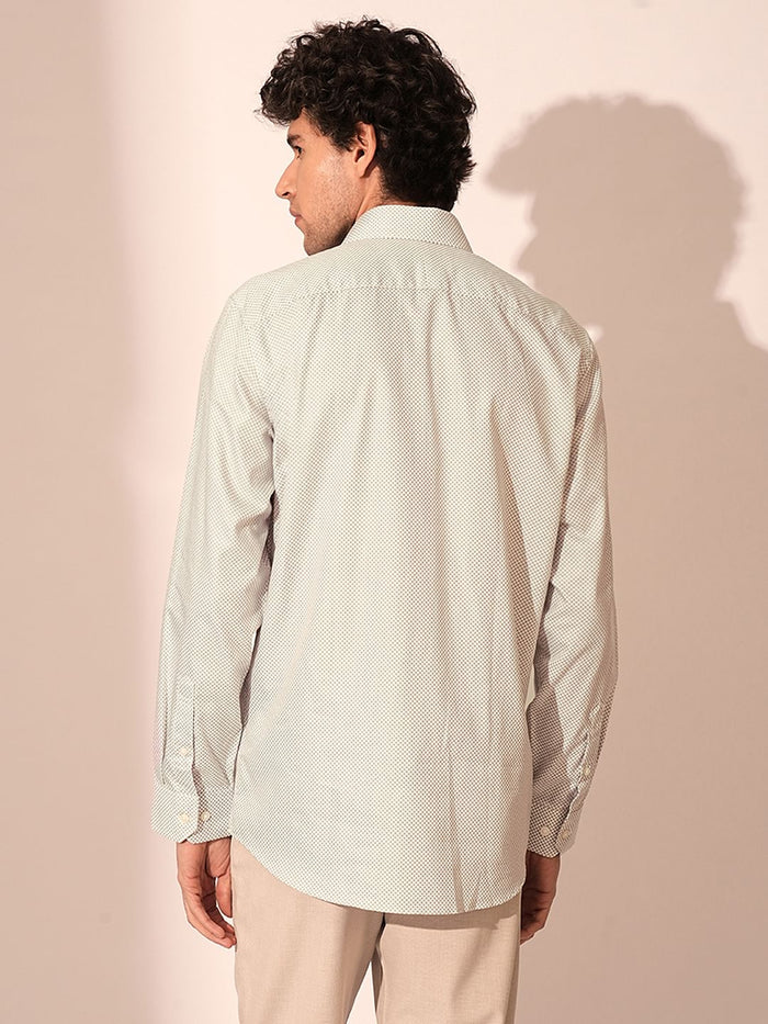 Green Printed Organic Cotton Shirt