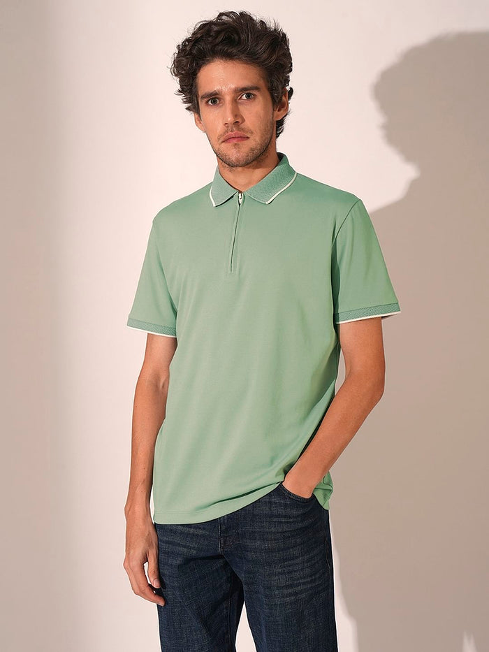 Green Regular Fit Polo