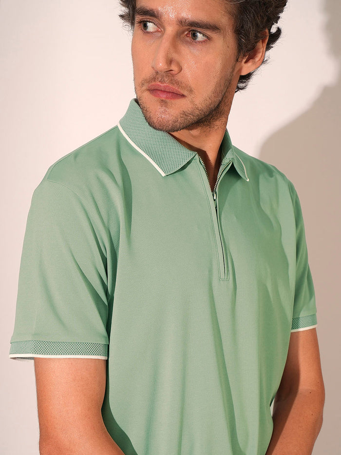 Green Regular Fit Polo