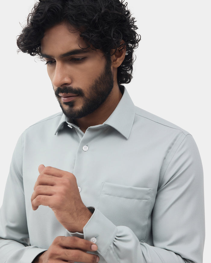 Green Textured Shirt - Claron