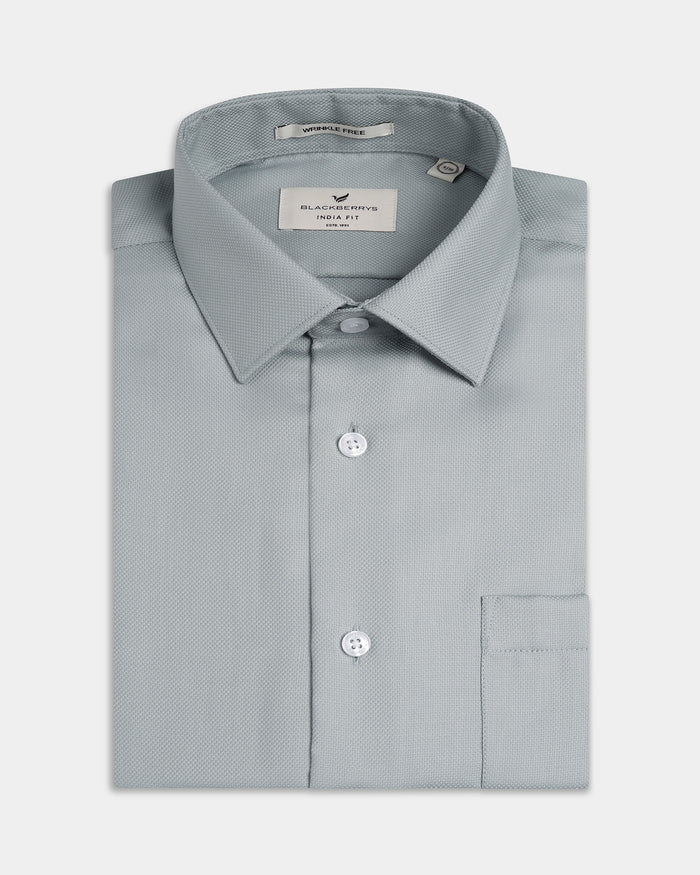 Green Textured Shirt - Claron