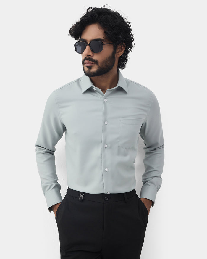 Green Textured Shirt - Claron