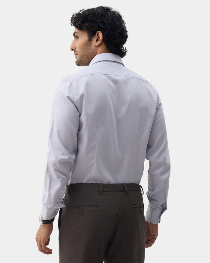 Grey Textured Shirt - Maky