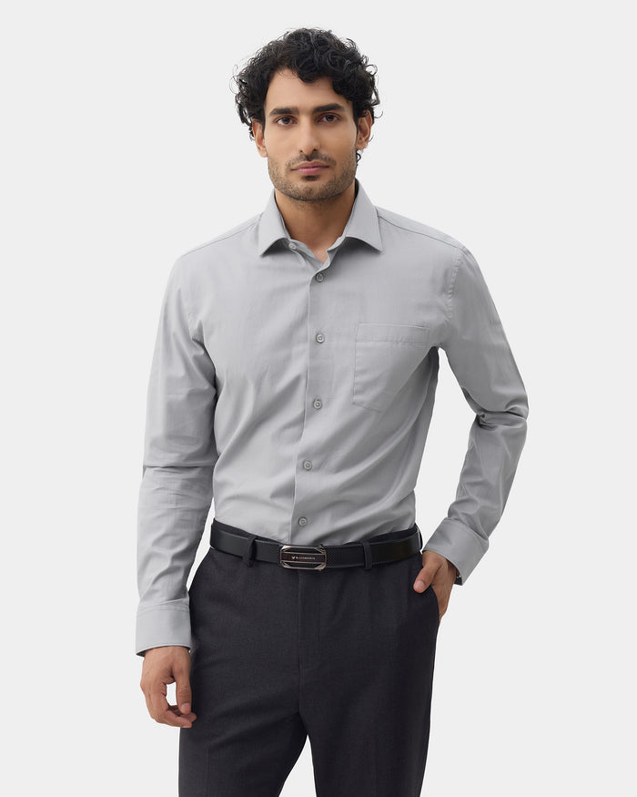 LONG SLEEVE INDIA FIT DOBBY SHIRT