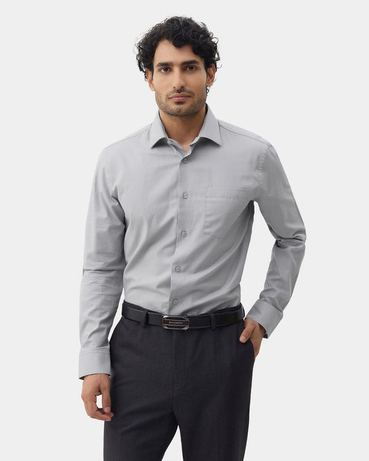 LONG SLEEVE INDIA FIT DOBBY SHIRT