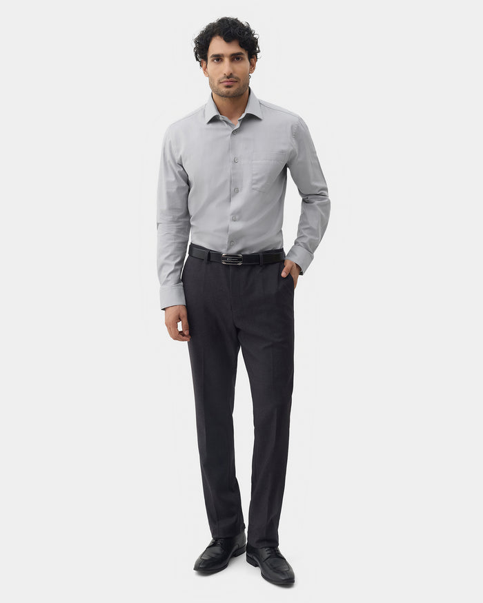 Grey Textured Shirt - Refri