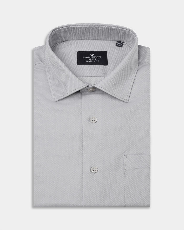 Grey Textured Shirt - Refri