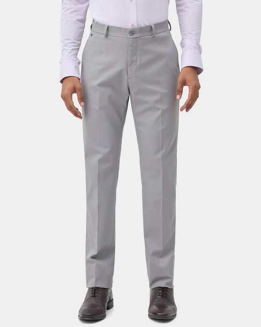 CLEAN FRONT SUPER SLIM FIT STRUCTURE TROUSER