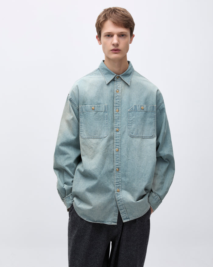 HBT Over Shirt Light Blue