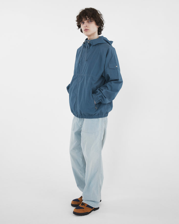 Hooded Wind Jacket Faded Blue