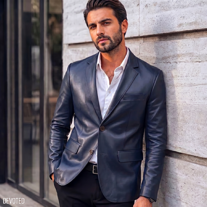 XS / Blue / Leather