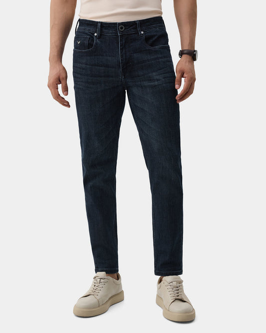 Indigo Superflex Skinny Cropped Jeans - Delvin