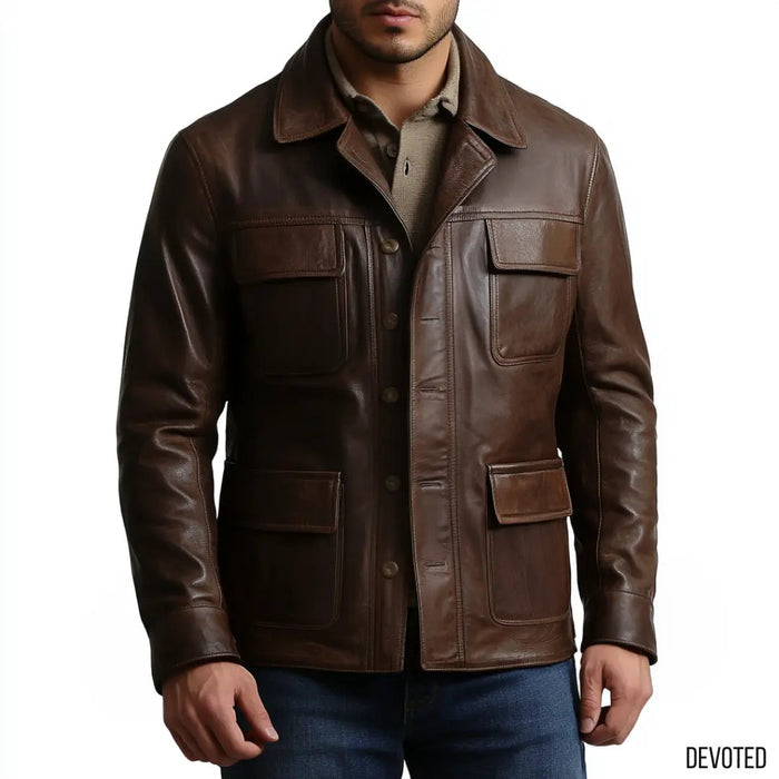 Invader Jacket - SALE Brown - Nappa Leather