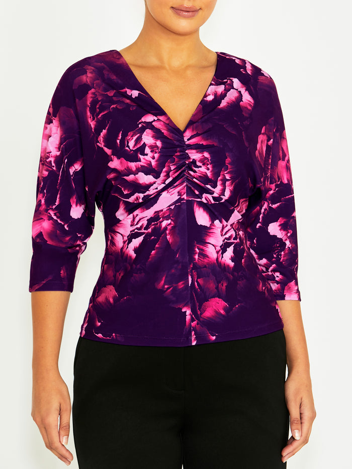 Jana Fuchsia Rose Jersey Top