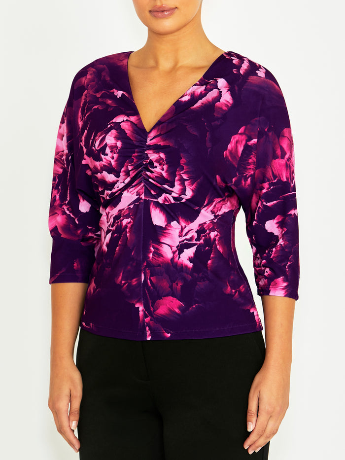 Jana Fuchsia Rose Jersey Top