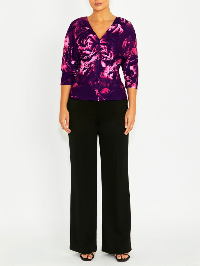 Jana Fuchsia Rose Jersey Top