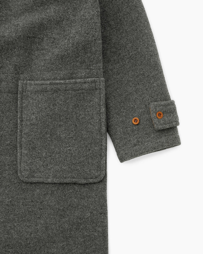 Khakis Gloverall Monty Duffle Coat Grey
