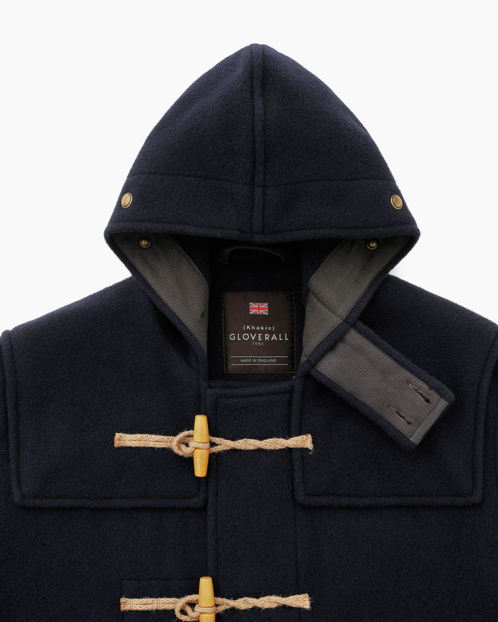 Khakis Gloverall Monty Duffle Coat Navy