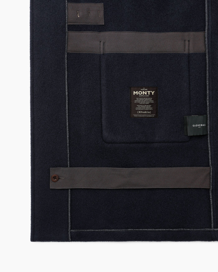 Khakis Gloverall Monty Duffle Coat Navy
