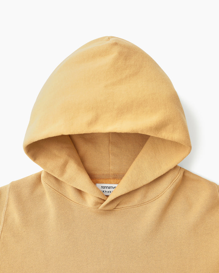 Khakis nonnative DWELLER HOODED PULLOVER COTTON SWEAT Camel