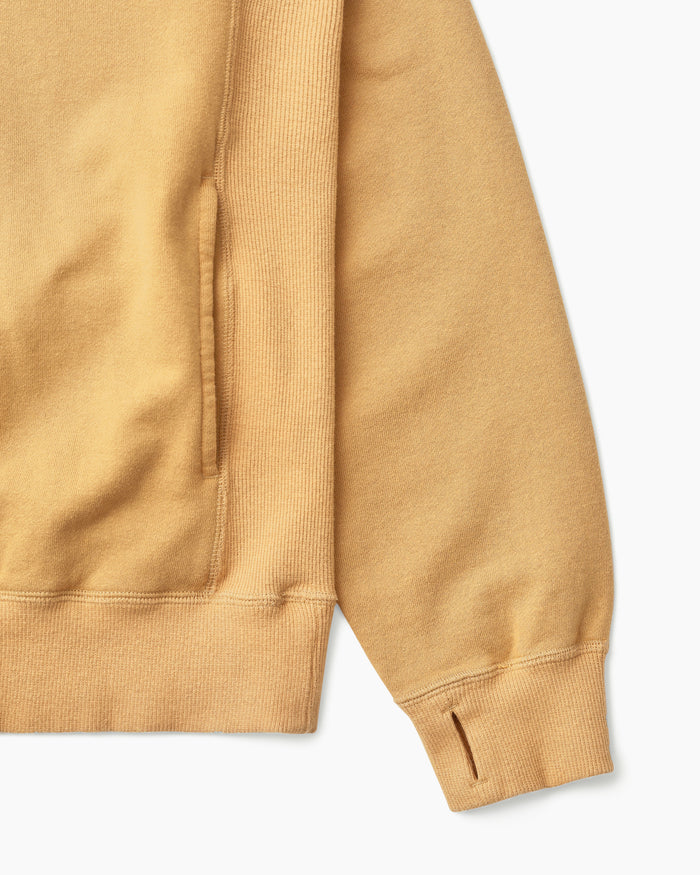 Khakis nonnative DWELLER HOODED PULLOVER COTTON SWEAT Camel