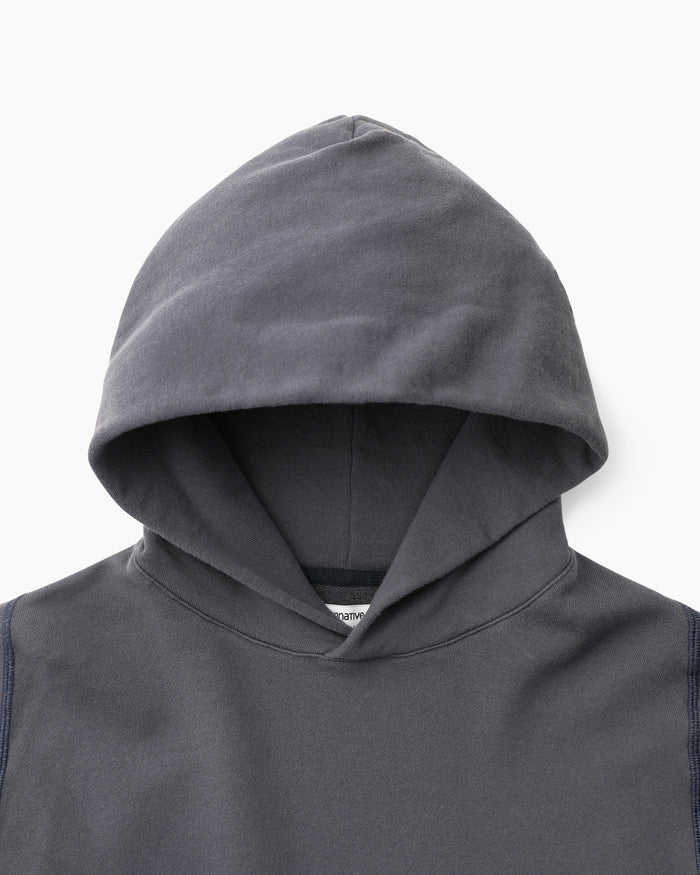 Khakis nonnative DWELLER HOODED PULLOVER COTTON SWEAT Navy