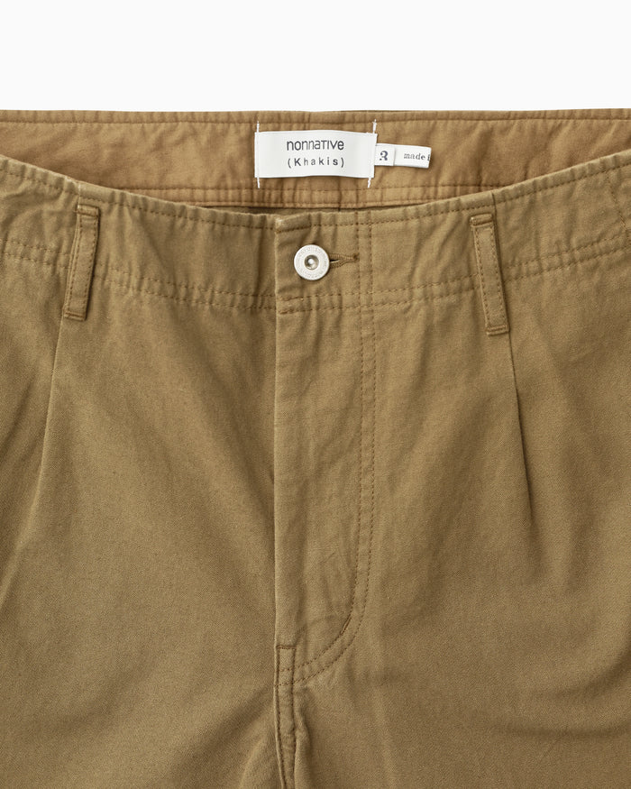 Khakis nonnative WORKER TROUSERS C/Li CANVAS Beige