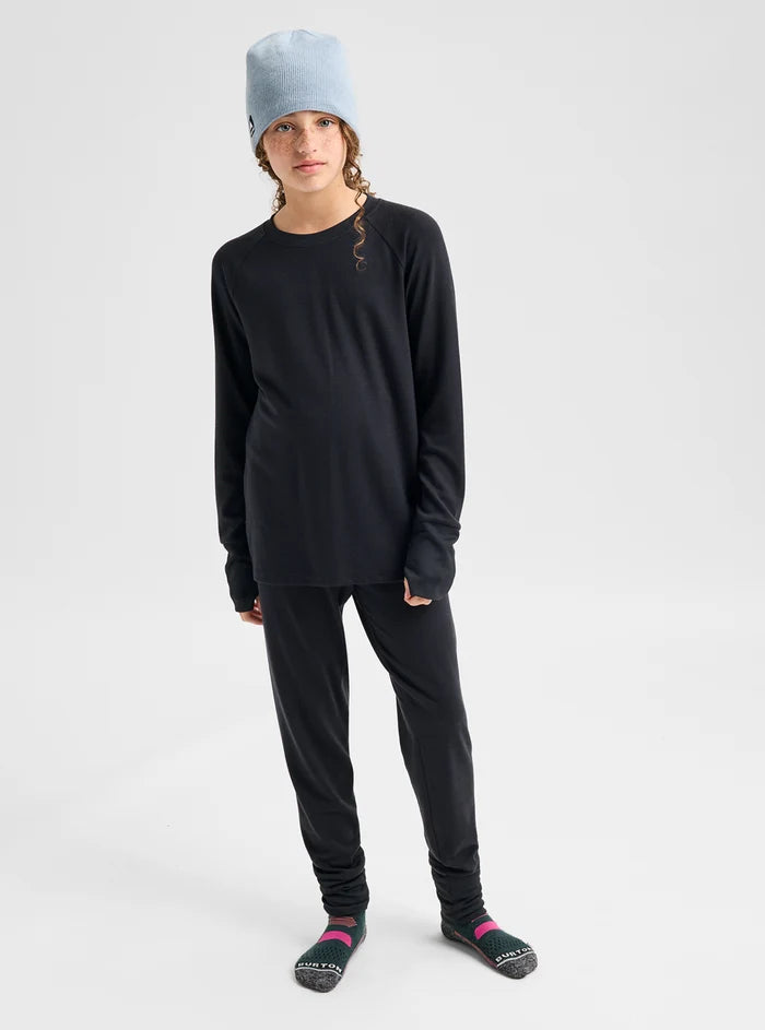 Product image of Kids' and Toddlers' Burton Merino Wool Base Layer Set[Variant:True Black]