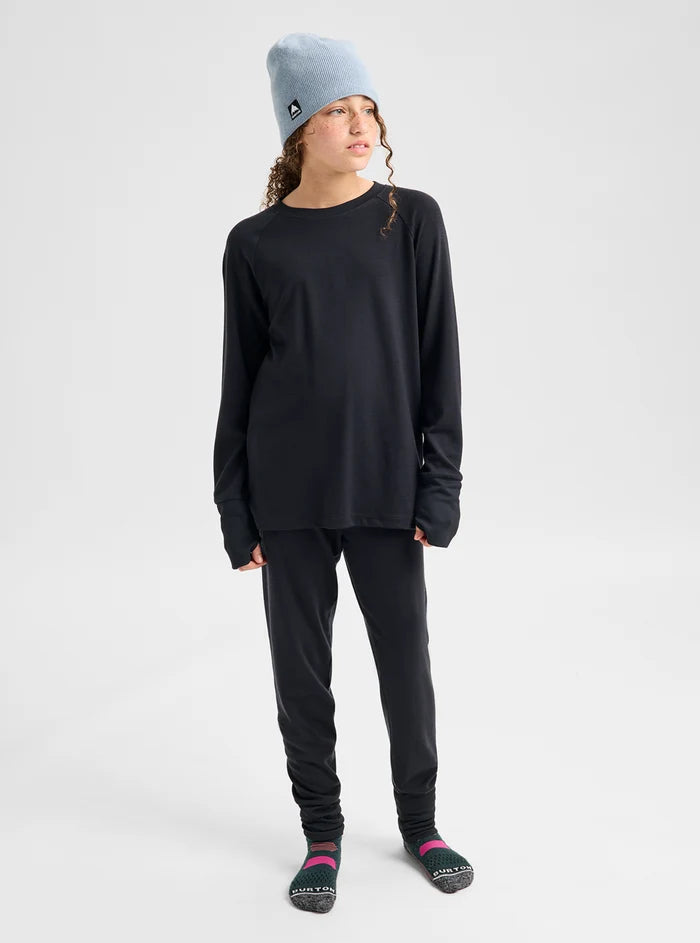 Product image of Kids' and Toddlers' Burton Merino Wool Base Layer Set[Variant:True Black]