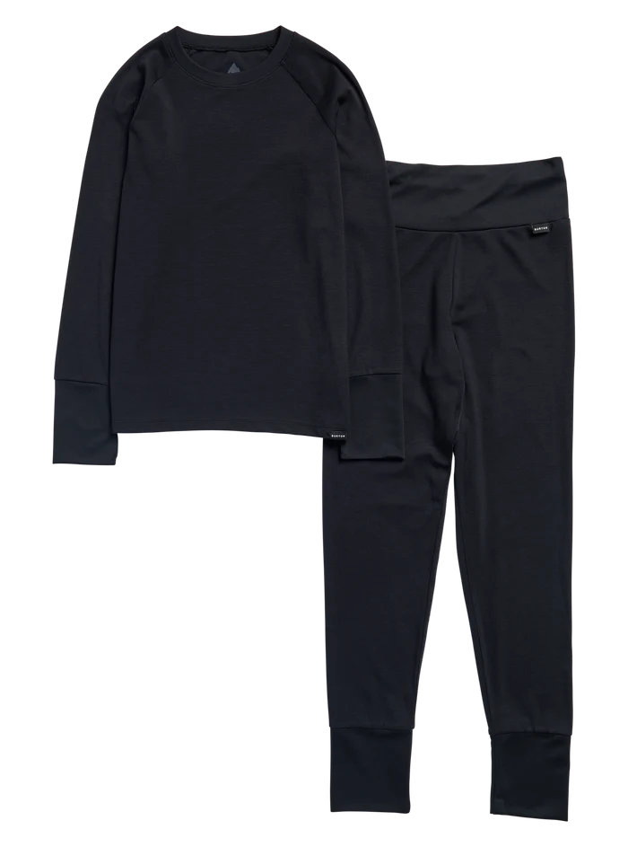 Product image of Kids' and Toddlers' Burton Merino Wool Base Layer Set[Variant:True Black]