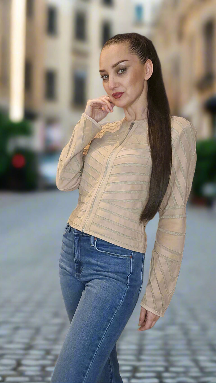 Leather Jacket Beige Jackets rn-image_picker_lib_temp_d7c7f5a9-dfc8-47e1-8fc8-cafcd80784fa