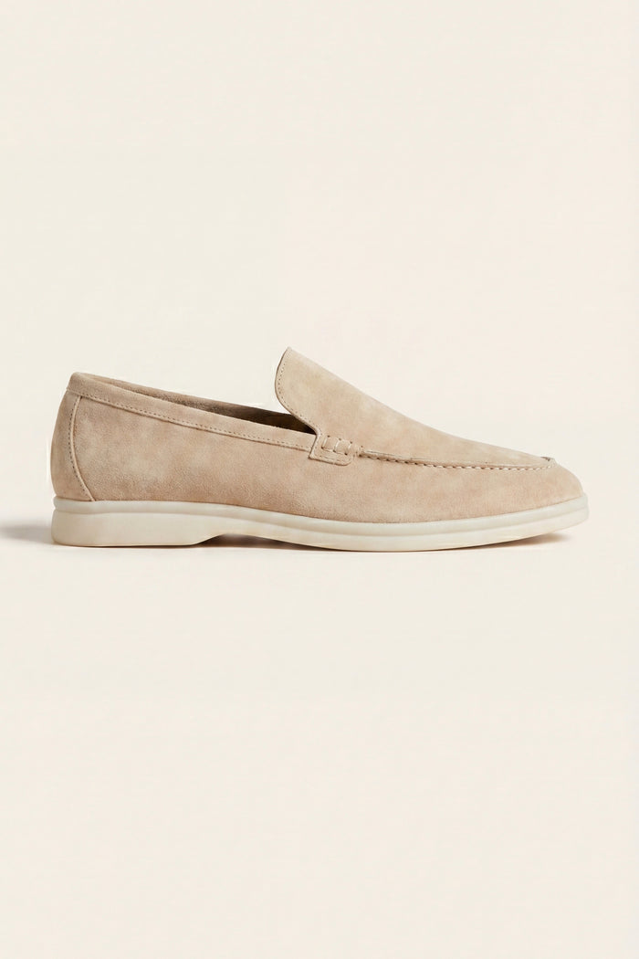 Leonis Suede Loafers Beige