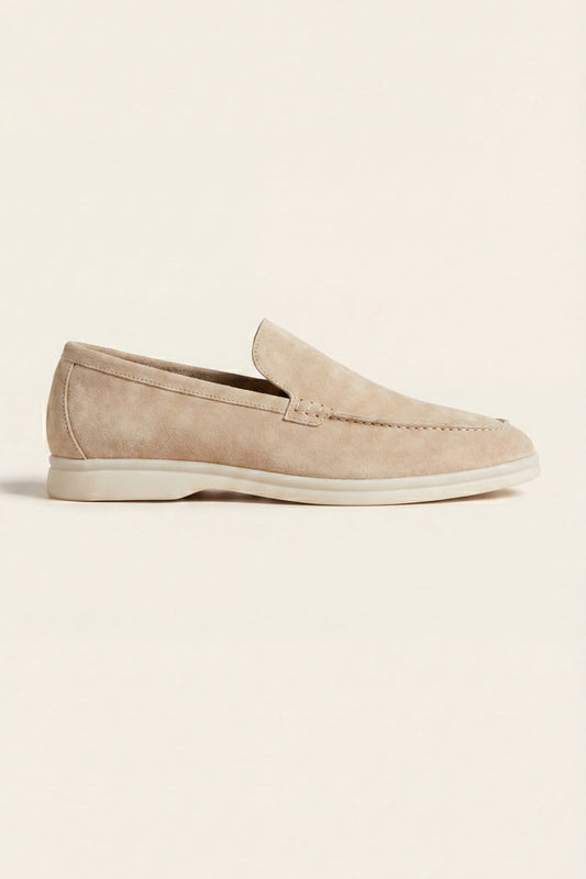 Leonis Suede Loafers Beige