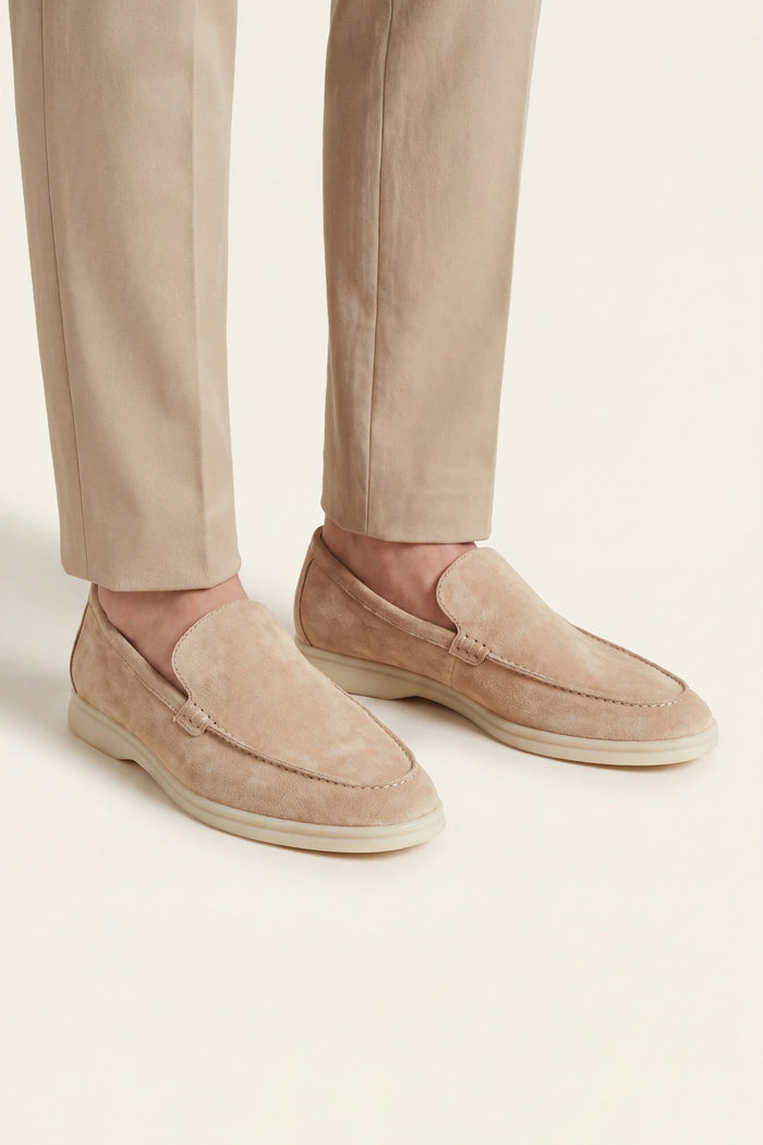 Leonis Suede Loafers Beige